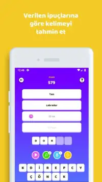 Kelime Oyunu & Kelime Bulmaca - Guess The Word Screen Shot 6