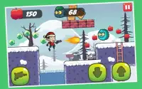 Mr Santa Bean Mr Christmas Games: Bean in the snow Screen Shot 0