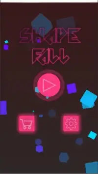 Shape Fall: dodge blocks with your fingers! Screen Shot 1