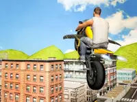 Flying Moto Racer 3d Screen Shot 6
