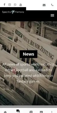 Sports Fantasy India Screen Shot 0