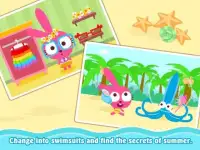 Purple Pink Summer Beach-Kids Party Education App Screen Shot 2