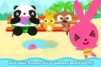 Purple Pink Summer Beach-Kids Party Education App Screen Shot 26