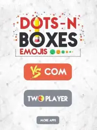 Classic Dots and Boxes - Emoji Squares Board Games Screen Shot 1