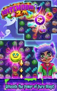 Witchdom 2 – Halloween game Match 3 Puzzle Screen Shot 2