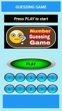 Number Guessing Game Screen Shot 1