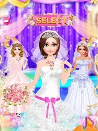 Princess Wedding Game Makeover Games for Girls Screen Shot 0