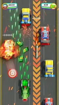 Fast Lane Death Road Race - Car Shooting Games Screen Shot 2