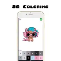 L.O.L Surprise Doll Pixel Art Coloring Game Screen Shot 1
