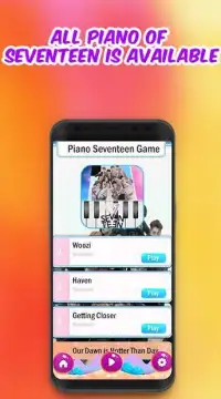 Seventeen Piano Tiles Game - Getting Closer Screen Shot 0