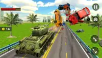 Real Tank Fighting Traffic Riding 3D Screen Shot 4