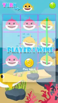 Shark Tic Tac Toe Game Screen Shot 0