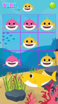 Shark Tic Tac Toe Game Screen Shot 1