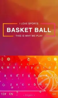 Fire Basketball Keyboard Theme Screen Shot 5