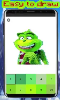 Grinch - Color by number Screen Shot 4