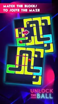 Neon Ball - Classic Slide Puzzle Game Screen Shot 8