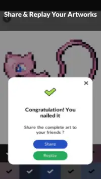 Mew Pixel Art Games - Pokemon Coloring By Numbers Screen Shot 1