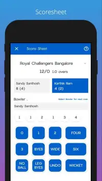 GoTurf Cricket Scorer Screen Shot 0