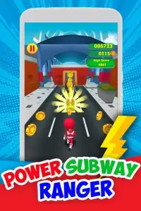 Power Ninja Steel Subway Runner 3D Screen Shot 0