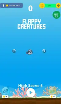 Flappy Creatures Screen Shot 0