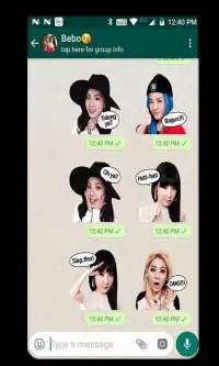 WAStickerApps Korean Idol Stickers Screen Shot 0