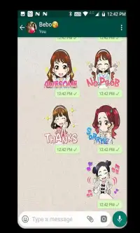 WAStickerApps Korean Idol Stickers Screen Shot 1