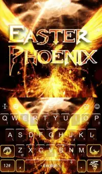 Easter Phoenix Keyboard Theme Screen Shot 1