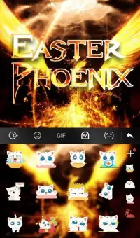 Easter Phoenix Keyboard Theme Screen Shot 4