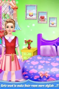 Sekolah Gadis Weekend Rumah Cuci laundry permainan Screen Shot 1
