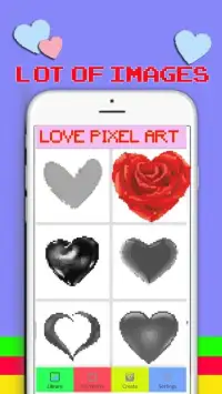 Love icon Pixel Art: Coloring by number Screen Shot 2