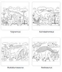 Jurassic World Coloring Pages Screen Shot 1