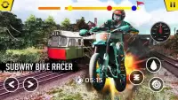 Bike Rider 3D : Subway Train Rush Game 2019 Screen Shot 0