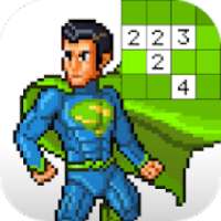 Superhero No.Draw – Superhero Color by Number
