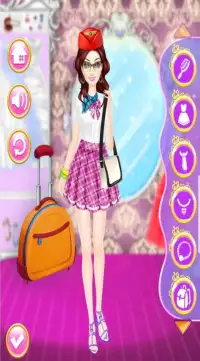 Air Hostess Life Style - DressUp Game Screen Shot 4