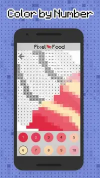 Color by Number Food - Food Coloring pixel art Screen Shot 3