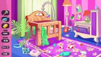 Kids Game: Baby Doll House Cleaning Screen Shot 3