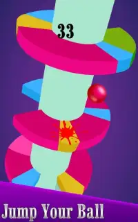 Helix Paint Ball Tower Jump Screen Shot 2