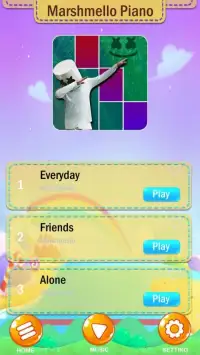 Marshmello * Piano Tiles Game Screen Shot 2