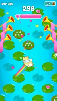 The Rainbow Jump Hamster - Animal Tap Adventure Screen Shot 2