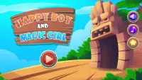 Happy boy and Magic girl: Ice Temple Maze Screen Shot 0