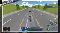 Lucky Rider - Crazy Moto Racing Game Screen Shot 8