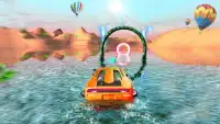 Water surfer car stunt: car floating beach Drive Screen Shot 1
