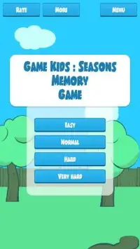 Game Kids : Seasons Memory Game Screen Shot 3