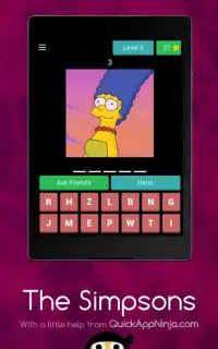 The Simpsons - Guess the Characters Screen Shot 3