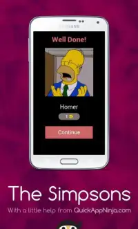 The Simpsons - Guess the Characters Screen Shot 39
