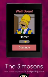 The Simpsons - Guess the Characters Screen Shot 10