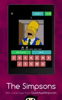 The Simpsons - Guess the Characters Screen Shot 13