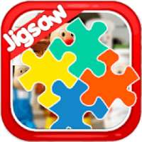 Cartoon jigsaw puzzle game for toddlers