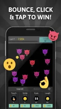 Emoji Bounce - Idle Smiley Screen Shot 0