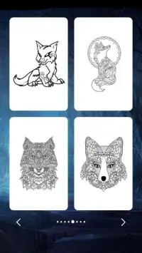 Wolf Coloring Art Game Screen Shot 2